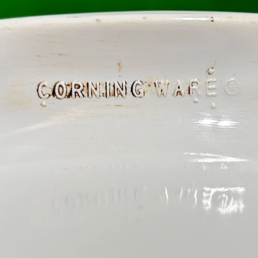 Vintage Corning Ware Blue‎ Ribbon Casserole Dish Glass Lid 1.5 Liter